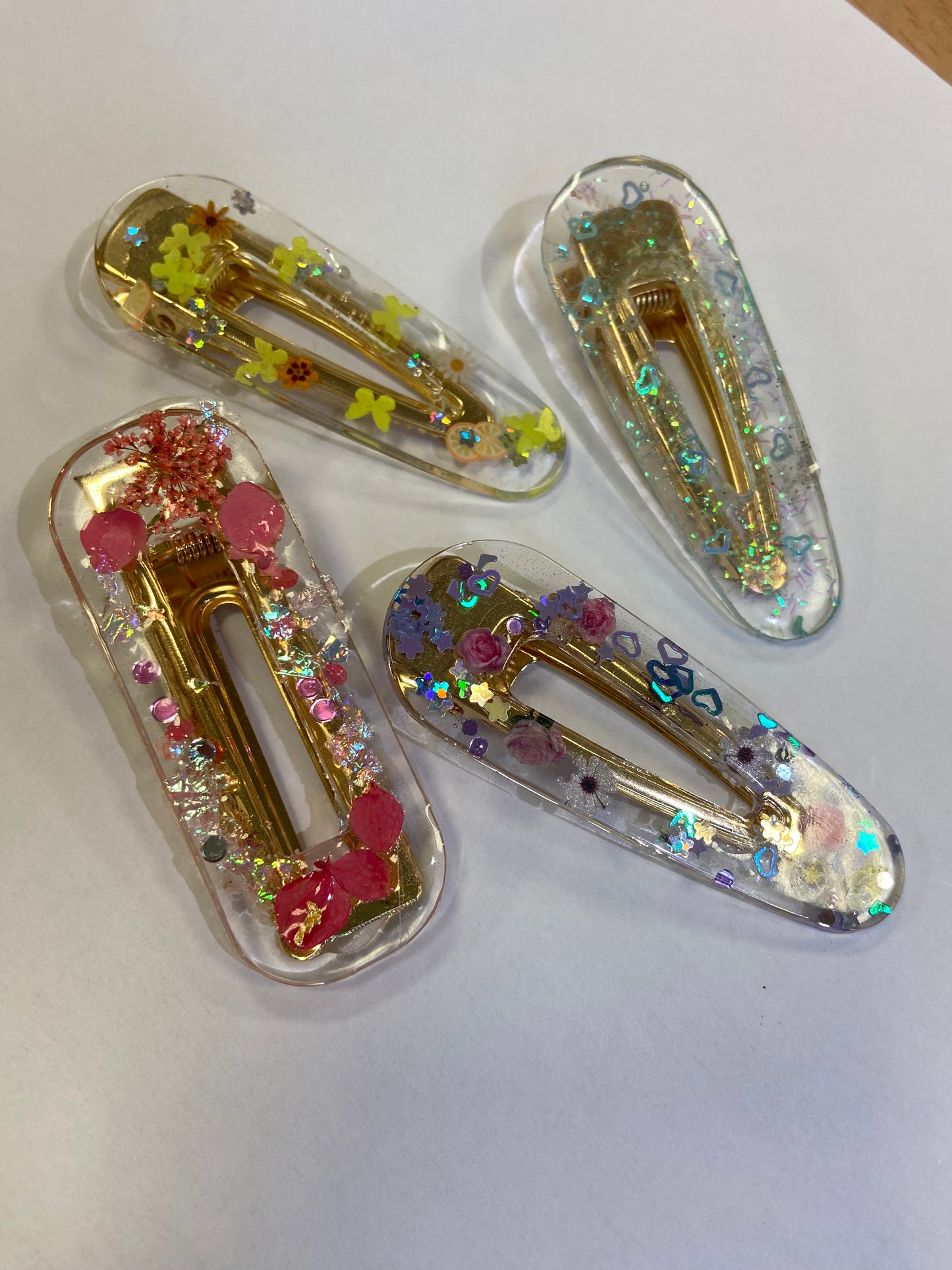 Personalised Resin Hair Clip - SALE