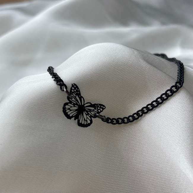 Midnight Butterfly Bracelet - Halloween Collection - SALE